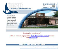 Tablet Screenshot of mayvillesavings.com